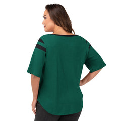 New York Jets G-III 4Her by Carl Banks Women's Plus Size Linebacker T-Shirt - Green - NFL