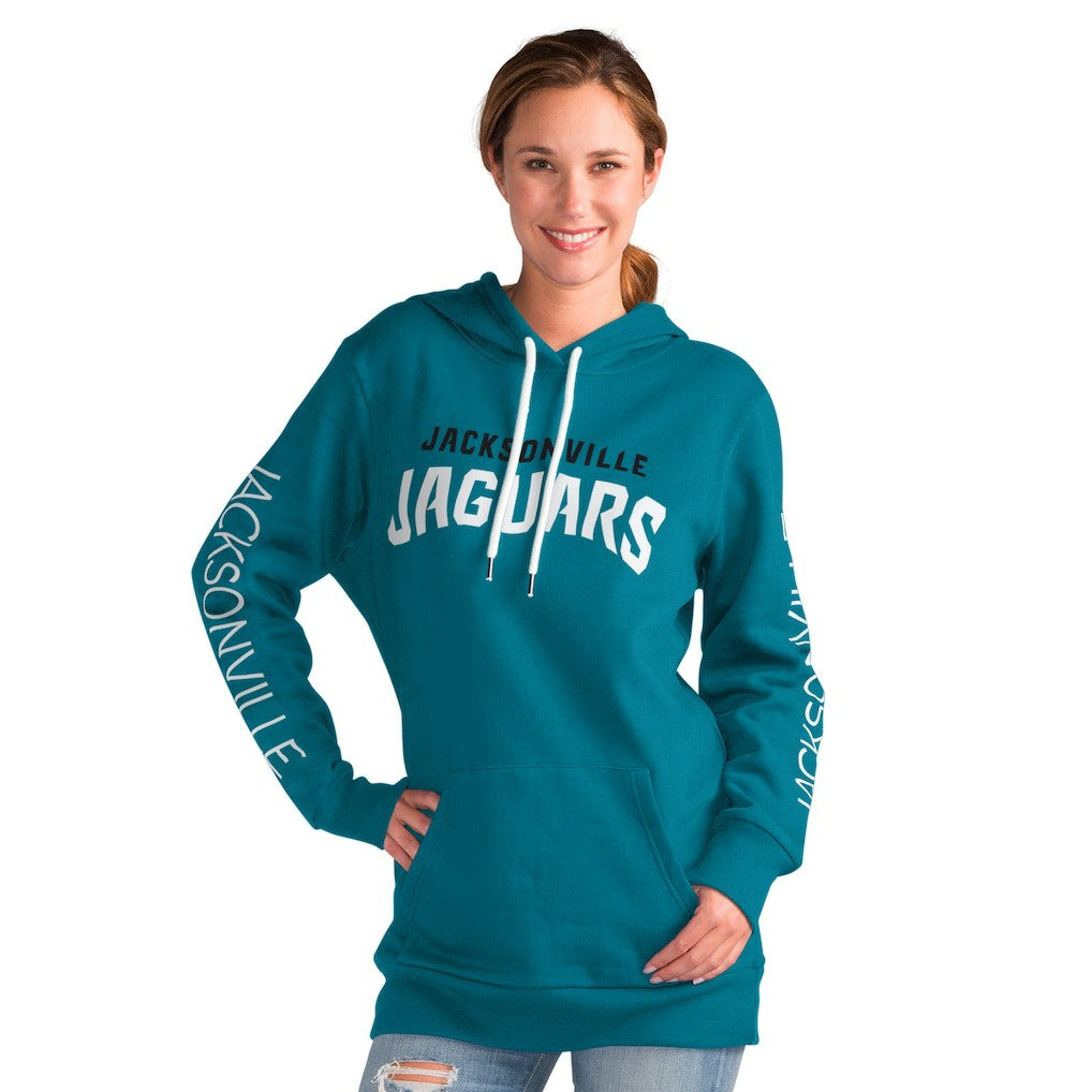 Jacksonville Jaguars G-III 4Her by Carl Banks Women's Extra Inning Pullover Hoodie - Teal - NFL