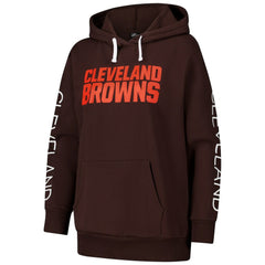 Cleveland Browns G-III 4Her by Carl Banks Women's Extra Inning Pullover Hoodie - Brown - NFL