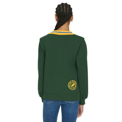 Green Bay Packers Tommy Hilfiger Women's Alice V-Neck Pullover Sweatshirt - Green - NFL