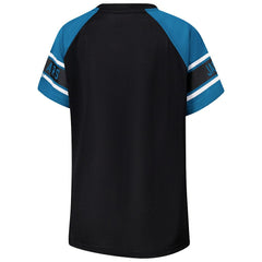 Jacksonville Jaguars Starter Women's 1st Rounder Color Block Raglan Top - Black - NFL