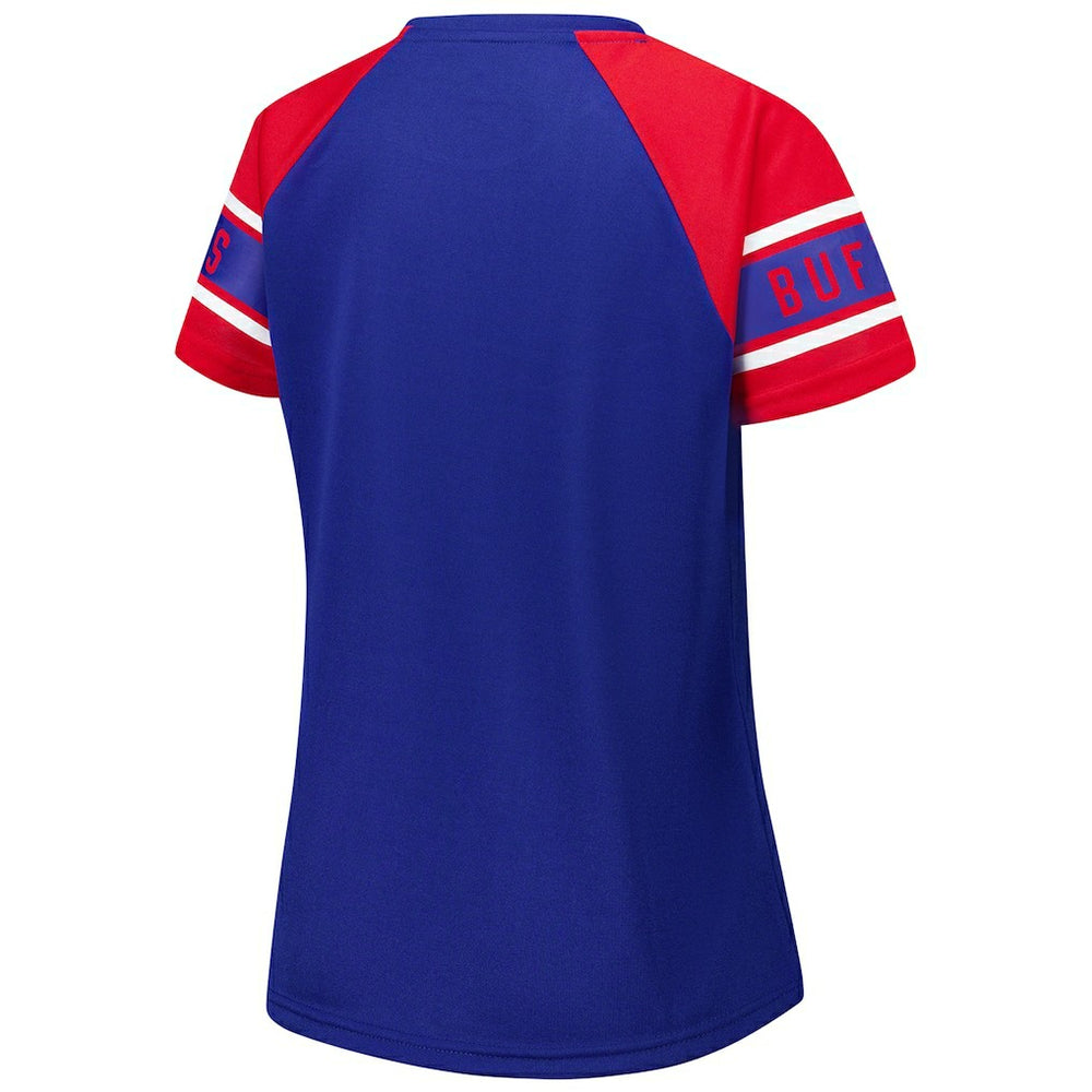 Buffalo Bills Starter Women's 1st Rounder Color Block Raglan Top - Royal - NFL