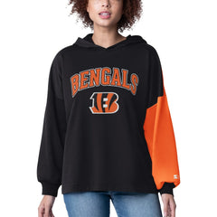 Cincinnati Bengals Starter Women's Power Move Long Sleeve Pullover Hoodie - Black - NFL