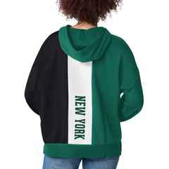 New York Jets Starter Women's Power Move Long Sleeve Pullover Hoodie - Green - NFL