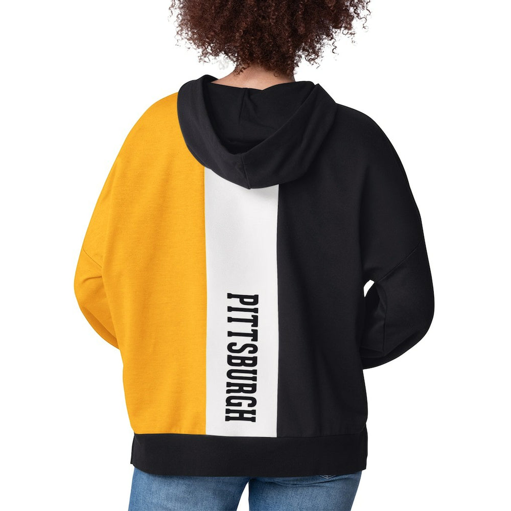 Pittsburgh Steelers Starter Women's Power Move Long Sleeve Pullover Hoodie - Black - NFL