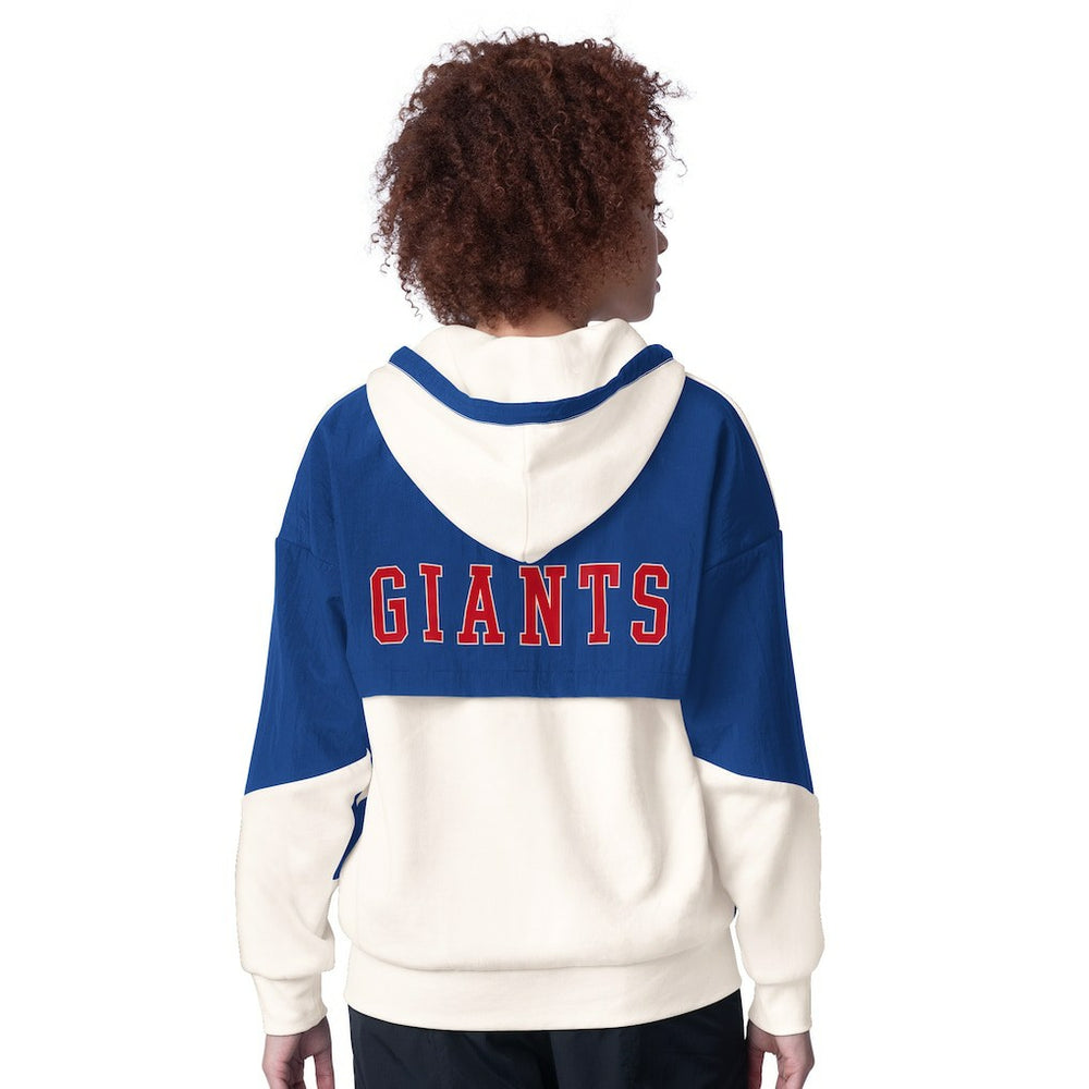 New York Giants Starter Women's Scrimmage Full-Zip Hoodie - White - NFL