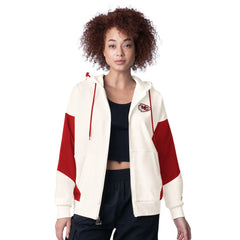 Kansas City Chiefs Starter Women's Scrimmage Full-Zip Hoodie - White - NFL