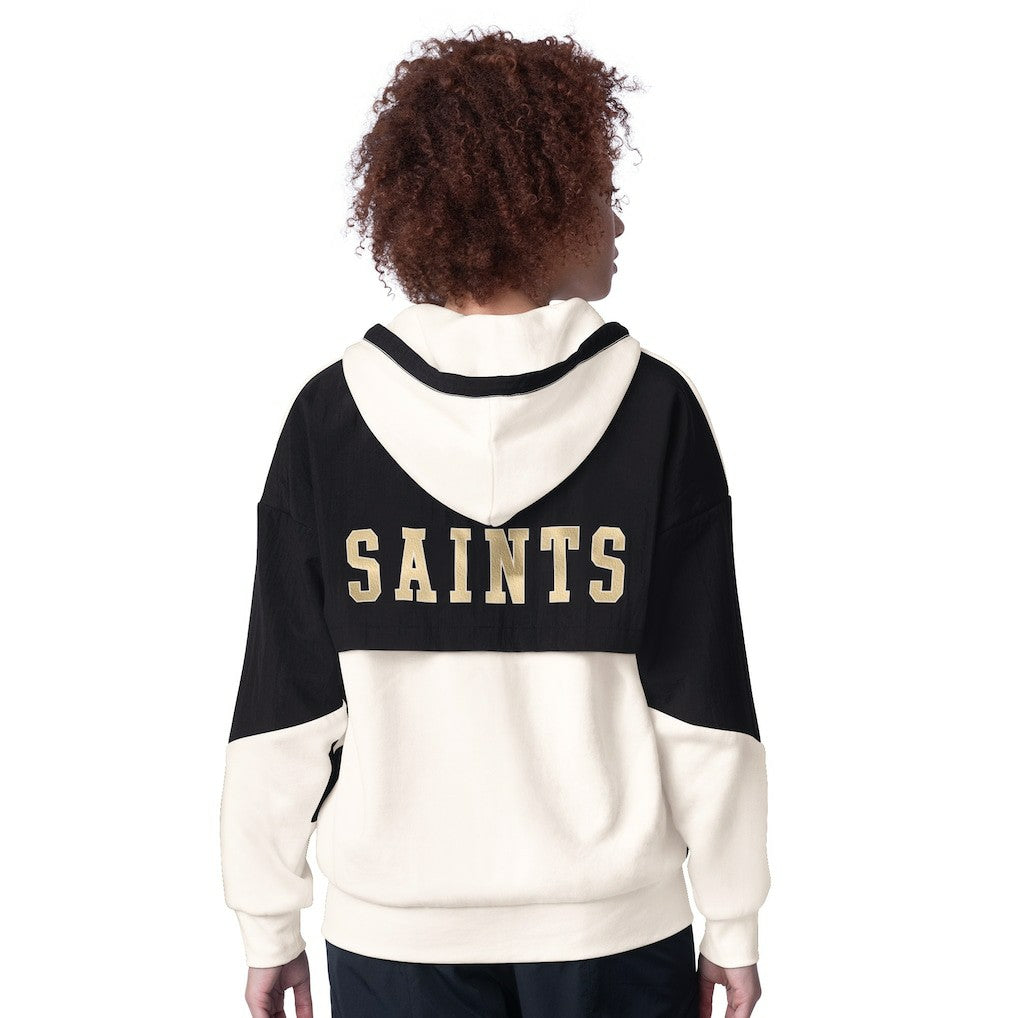 New Orleans Saints Starter Women's Scrimmage Full-Zip Hoodie - White - NFL