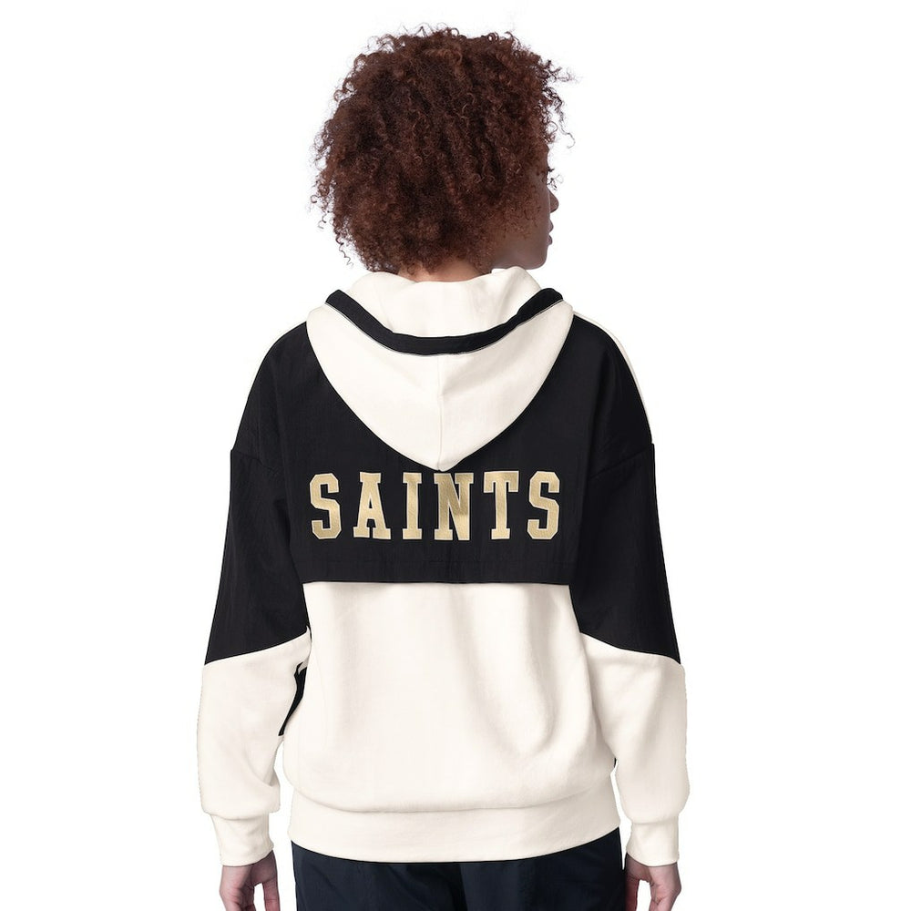 New Orleans Saints Starter Women's Scrimmage Full-Zip Hoodie - White - NFL