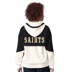 New Orleans Saints Starter Women's Scrimmage Full-Zip Hoodie - White - NFL