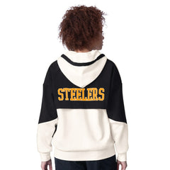 Pittsburgh Steelers Starter Women's Scrimmage Full-Zip Hoodie - White - NFL