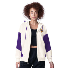 Minnesota Vikings Starter Women's Scrimmage Full-Zip Hoodie - White - NFL