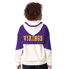 Minnesota Vikings Starter Women's Scrimmage Full-Zip Hoodie - White - NFL