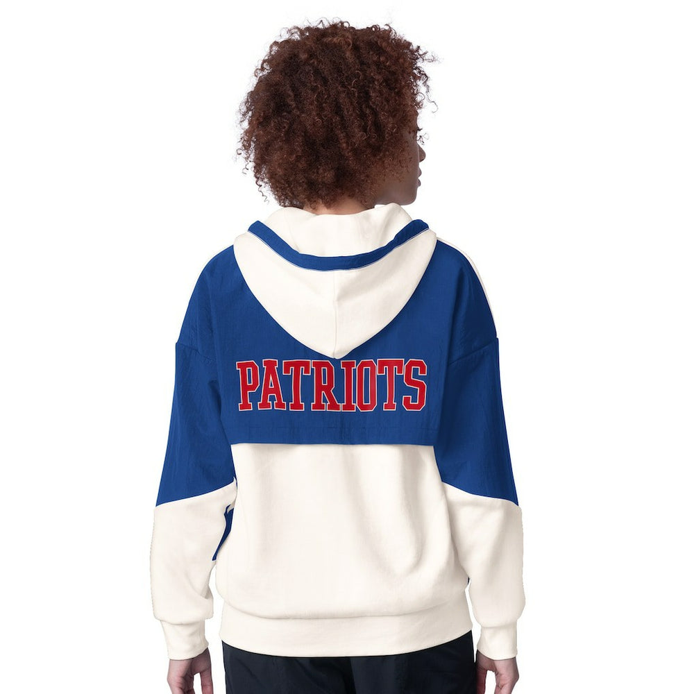 New England Patriots Starter Women's Scrimmage Full-Zip Hoodie - White - NFL