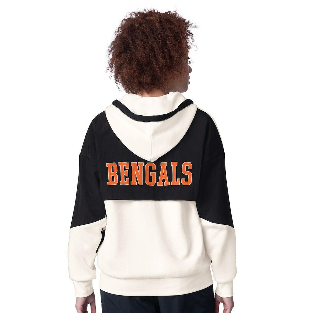 Cincinnati Bengals Starter Women's Scrimmage Full-Zip Hoodie - White - NFL