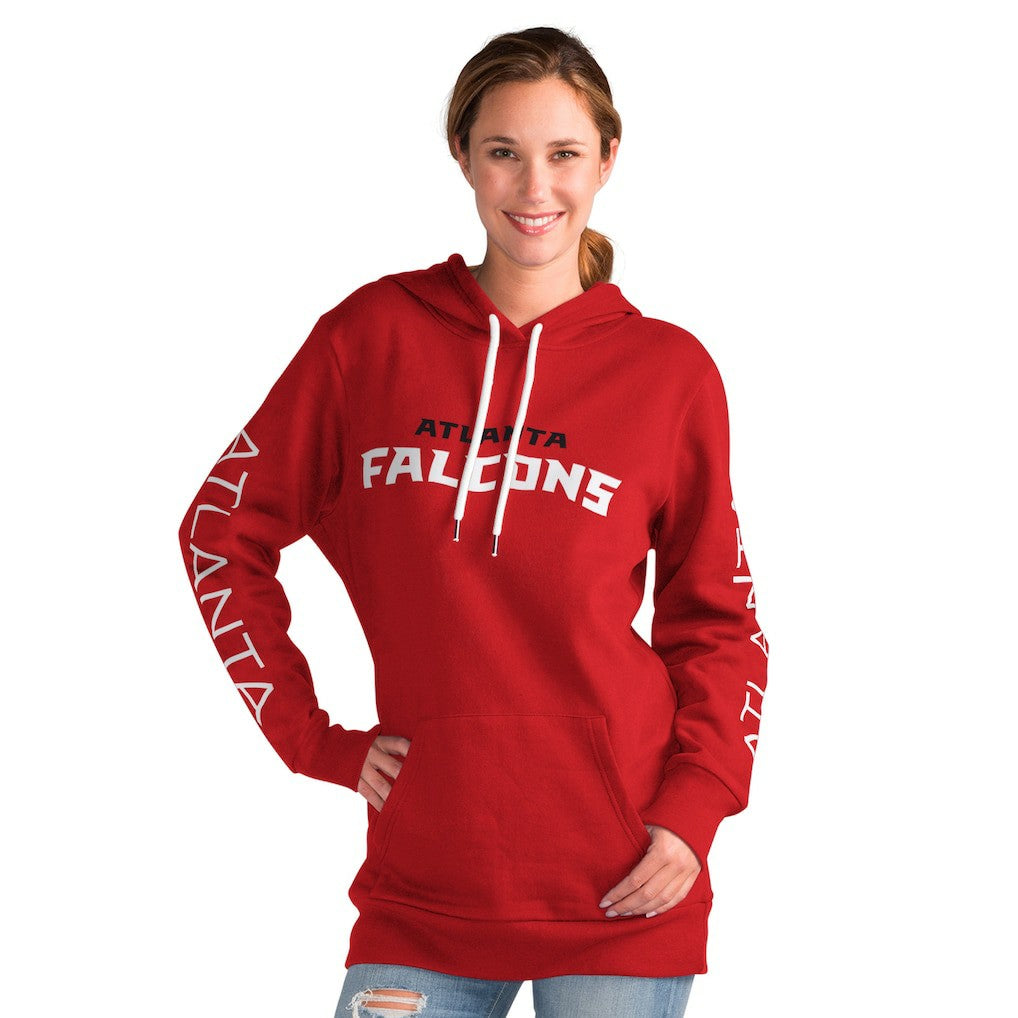 Atlanta Falcons G-III 4Her by Carl Banks Women's Extra Inning Pullover Hoodie - Red - NFL