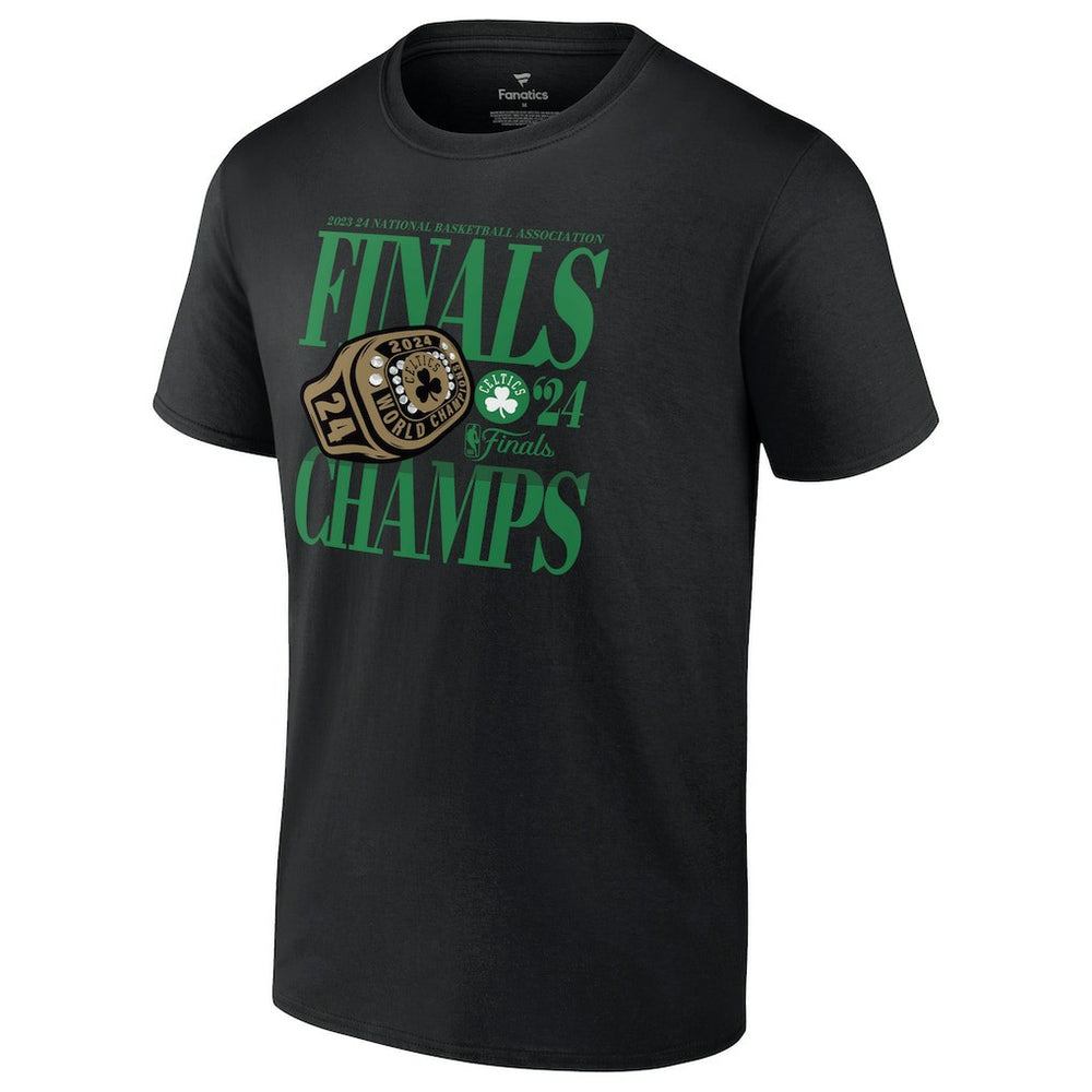 Fanatics Boston Celtics 2024 NBA Finals Champions Ball Screen Ring T-Shirt Black