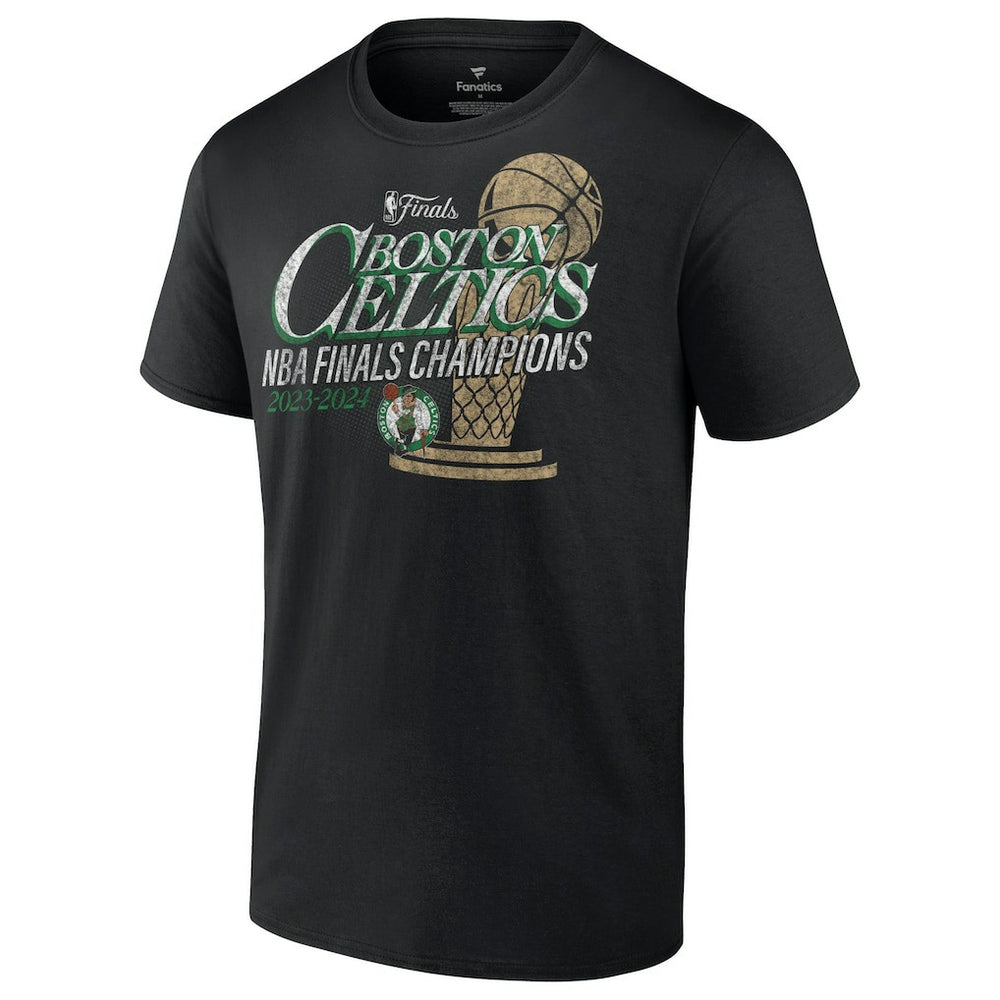 Fanatics Boston Celtics 2024 NBA Finals Champions Fast Break Finish Trophy T-Shirt Black
