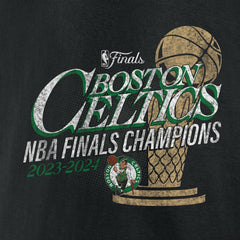 Fanatics Boston Celtics 2024 NBA Finals Champions Fast Break Finish Trophy T-Shirt Black