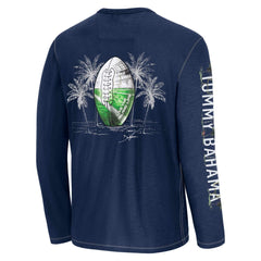 Tennessee Titans Oasis Endzone Lux Long Sleeve T-Shirt - Blue - Tommy Bahama