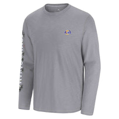 Los Angeles Rams Oasis Endzone Lux Long Sleeve T-Shirt - Gray - Tommy Bahama