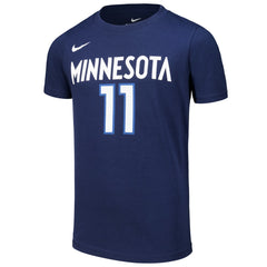 Nike Naz Reid Minnesota Timberwolves Youth Icon Edition Name & Number T-Shirt Navy