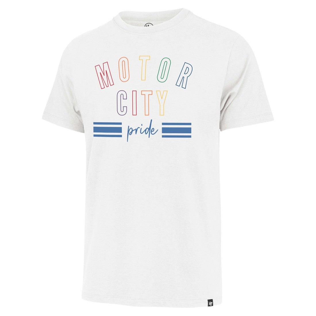 Detroit Lions '47 Motor City Pride Franklin T-Shirt - White - 47 brand