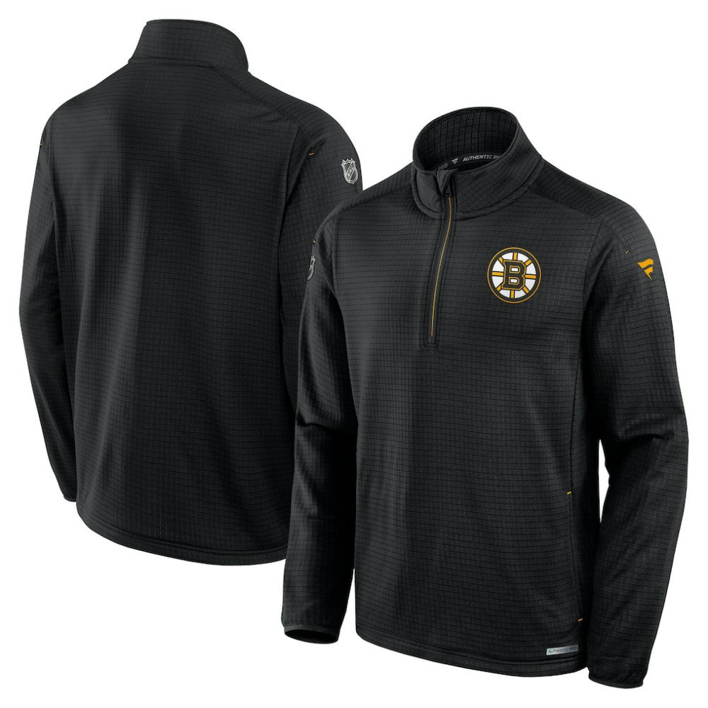 Boston Bruins Fanatics Big & Tall Authentic Pro Quarter-Zip Top - Black | Fanatics near me