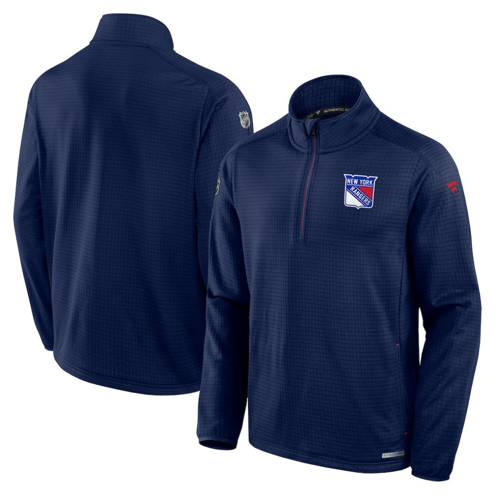 New York Rangers Fanatics Big & Tall Authentic Pro Quarter-Zip Top - Navy | Fanatics online