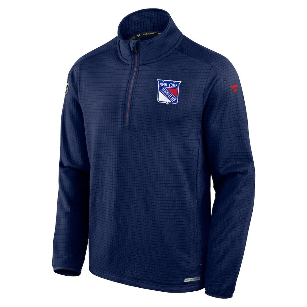 New York Rangers Fanatics Big & Tall Authentic Pro Quarter-Zip Top - Navy | Fanatics online