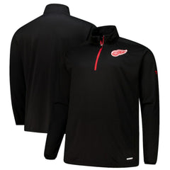 Detroit Red Wings Fanatics Big & Tall Authentic Pro Quarter-Zip Top - Black | Fanatics Lifestyle