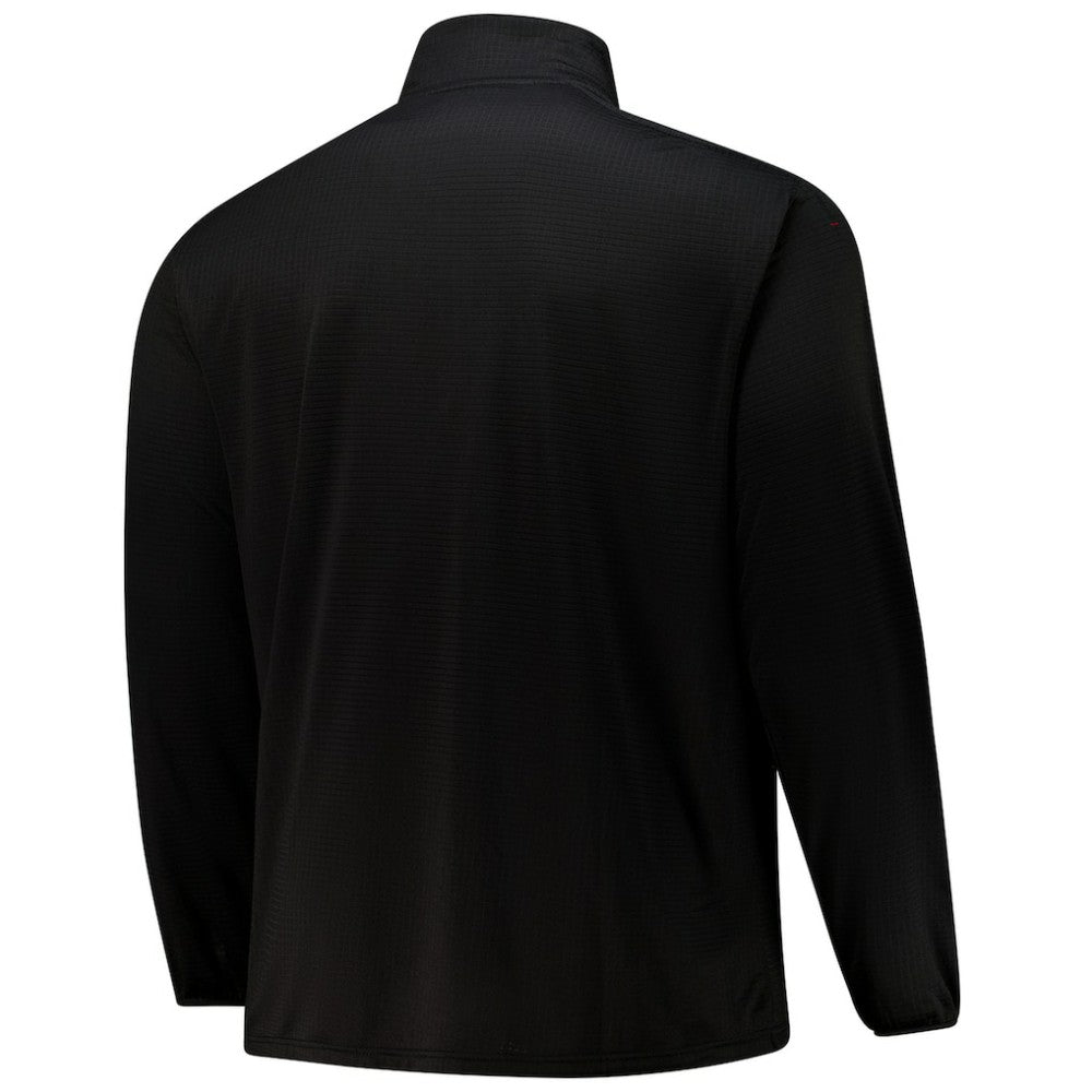 Detroit Red Wings Fanatics Big & Tall Authentic Pro Quarter-Zip Top - Black | Fanatics Lifestyle