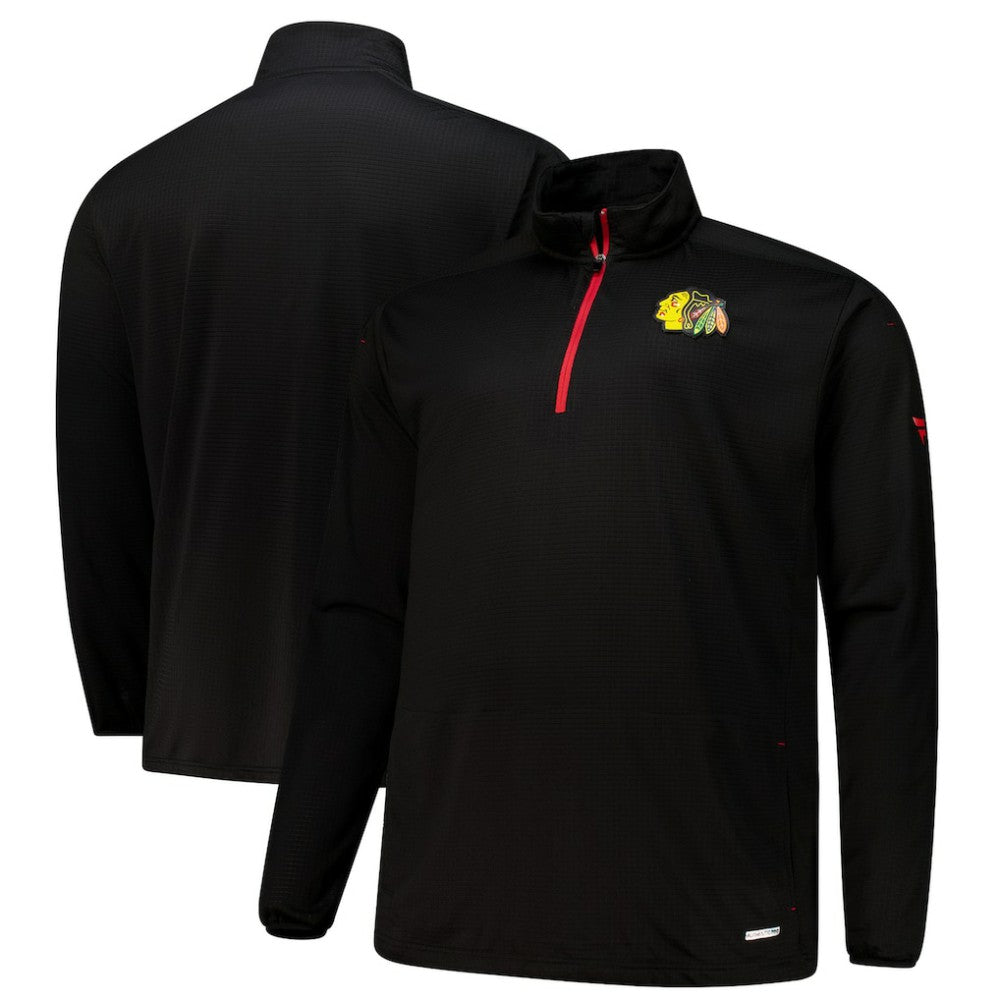 Chicago Blackhawks Fanatics Big & Tall Authentic Pro Quarter-Zip Top - Black | Fanatics near me