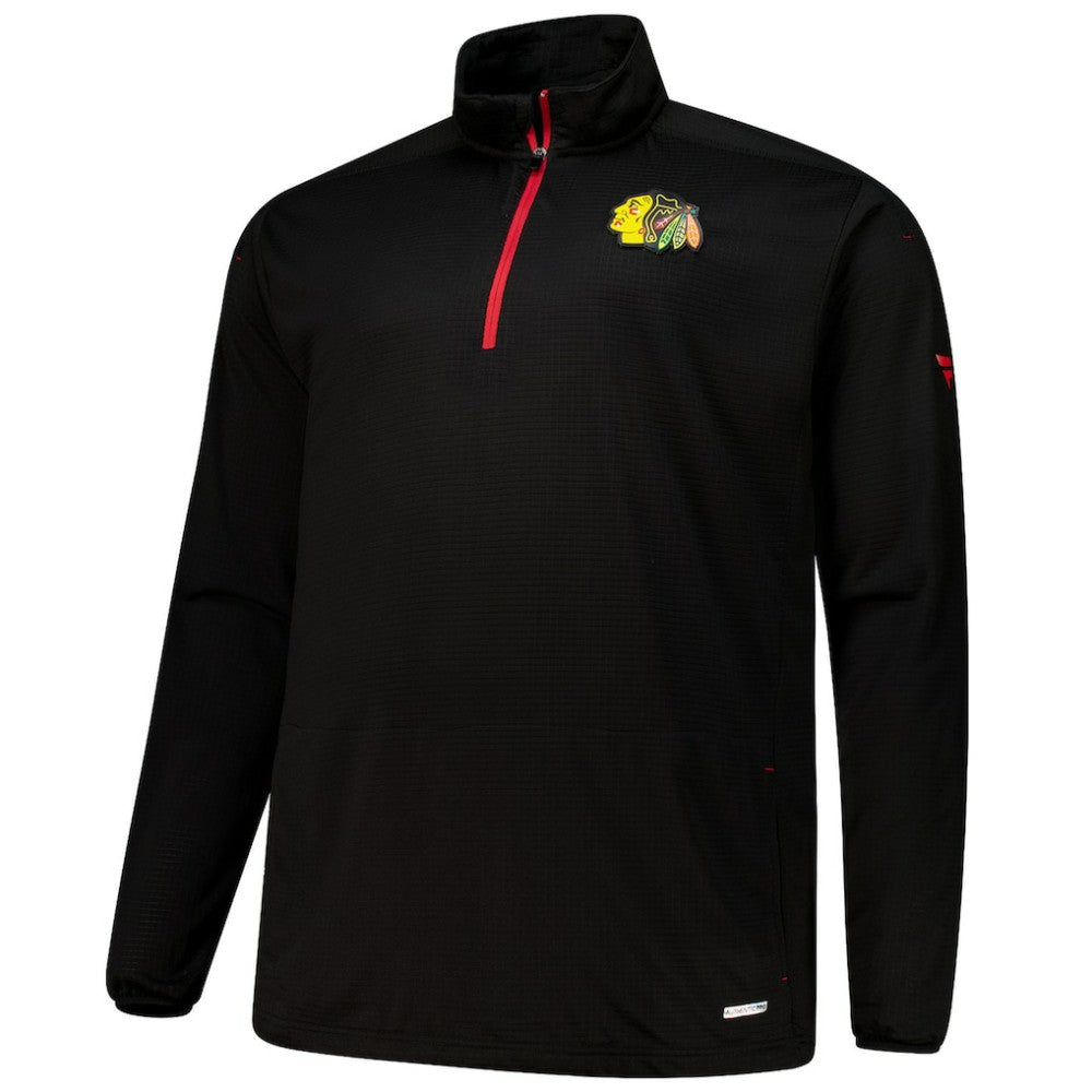 Chicago Blackhawks Fanatics Big & Tall Authentic Pro Quarter-Zip Top - Black | Fanatics near me
