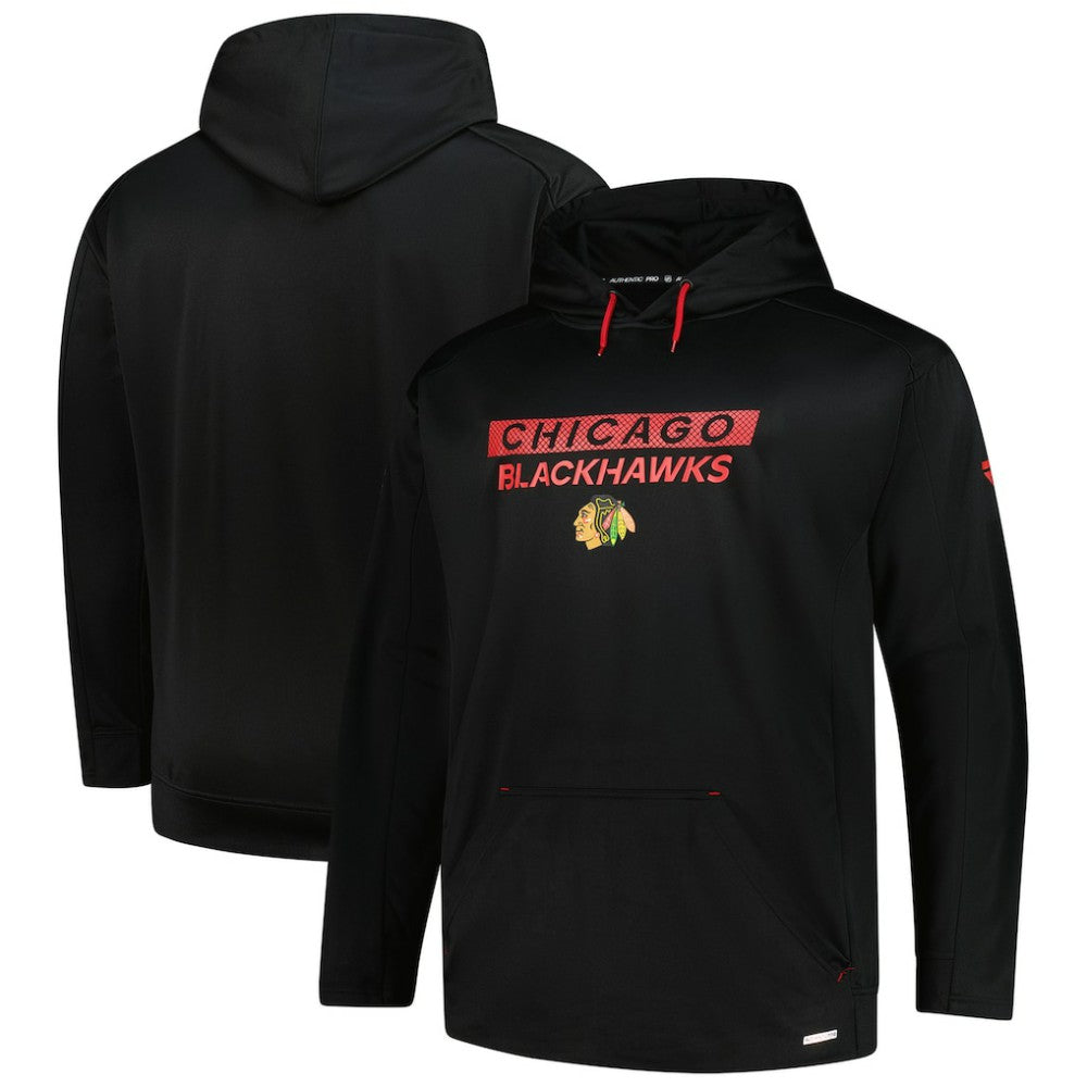 Chicago Blackhawks Fanatics Authentic Pro Big & Tall Pullover Hoodie - Black | Fanatics near me