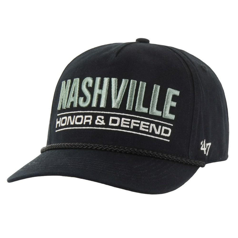 Nashville Predators '47 OHT Military Appreciation Homeland Honor and Defend Hitch Adjustable Hat - Black | 47 brand sale