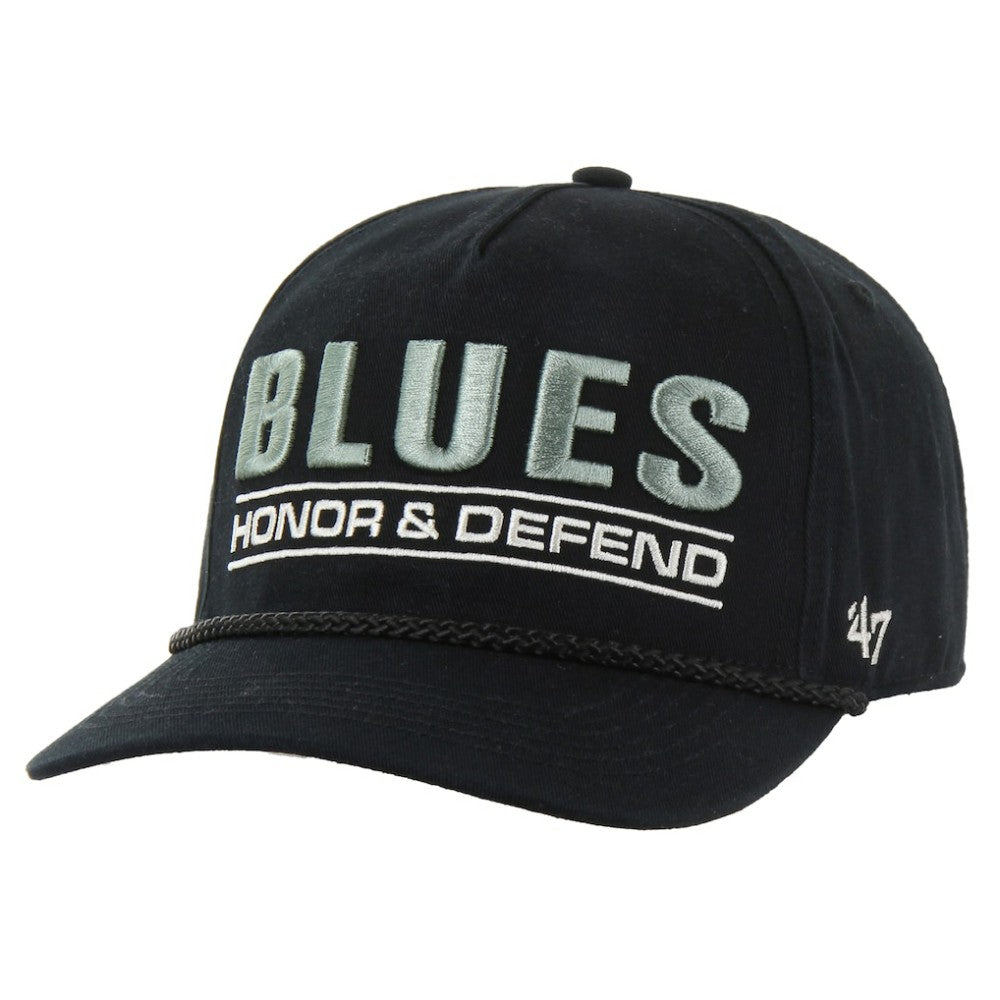 St. Louis Blues '47 OHT Military Appreciation Homeland Honor and Defend Hitch Adjustable Hat - Black | 47 brand online