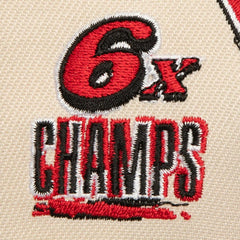 Mitchell & Ness Chicago Bulls 6x NBA Champions Soul Legacy Defined Snapback Hat Cream/Red