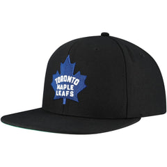 Toronto Maple Leafs Mitchell & Ness Core Top Spot Snapback Hat - Black | NHL near me