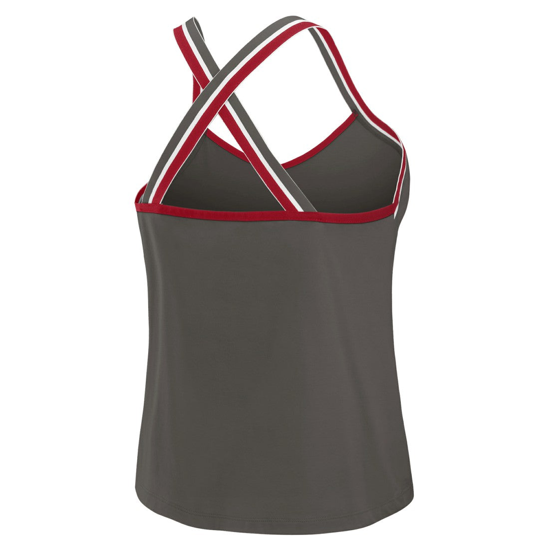Tampa Bay Buccaneers WEAR by Erin Andrews Women's Cross Strap Tri-Blend Tank Top - Pewter - NFL