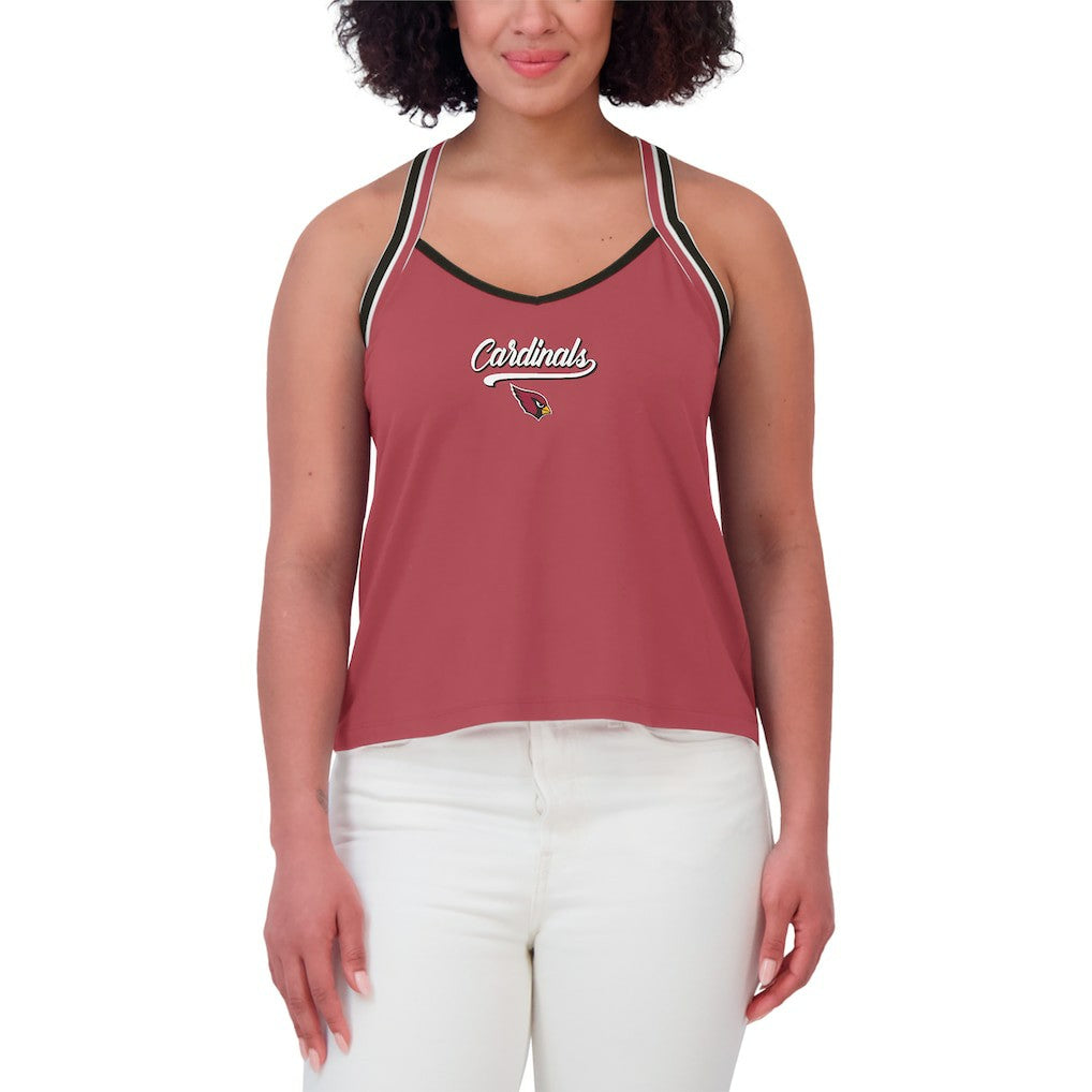 Arizona Cardinals WEAR by Erin Andrews Women's Cross Strap Tri-Blend Tank Top - Cardinal - NFL
