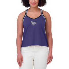 Baltimore Ravens WEAR by Erin Andrews Women's Cross Strap Tri-Blend Tank Top - Purple - NFL
