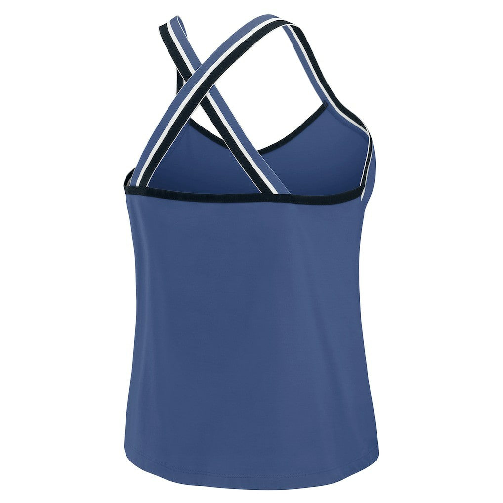 Indianapolis Colts WEAR by Erin Andrews Women's Cross Strap Tri-Blend Tank Top - Royal - NFL