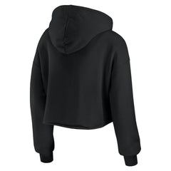 New York Giants WEAR by Erin Andrews Women's Prime Cropped Pullover Hoodie - Black - NFL