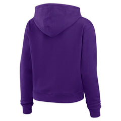 Minnesota Vikings WEAR by Erin Andrews Women's Waffle-Knit Pullover Hoodie - Purple - NFL