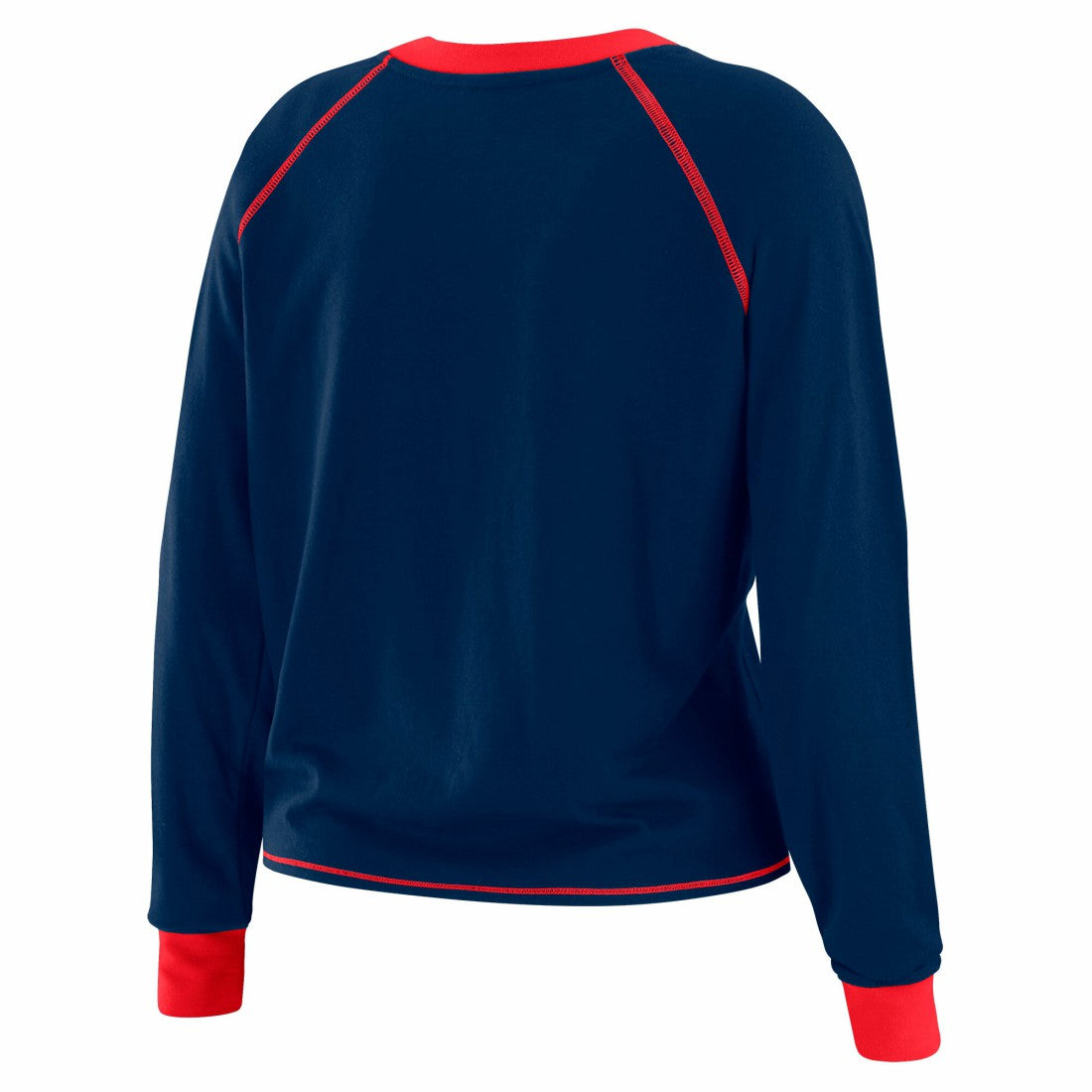 New York Giants WEAR by Erin Andrews Women's Tie-Front Long Sleeve T-Shirt - Royal - NFL
