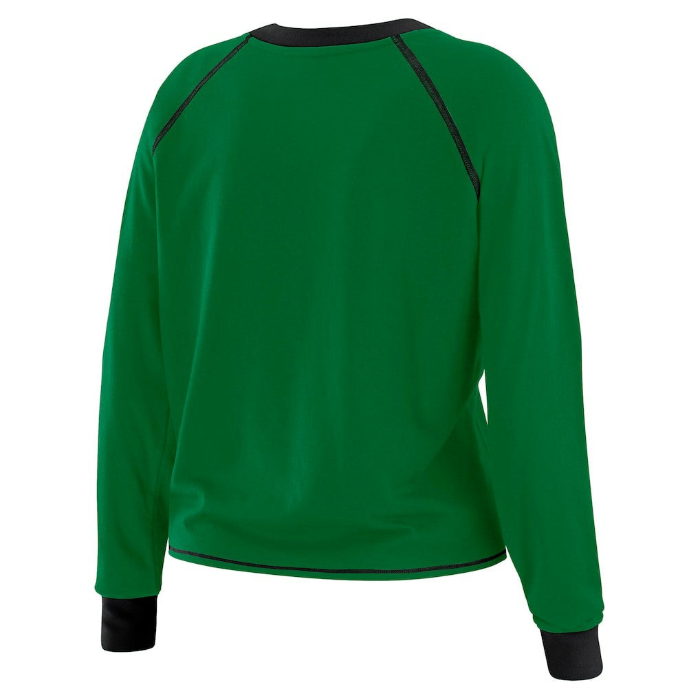 New York Jets WEAR by Erin Andrews Women's Tie-Front Long Sleeve T-Shirt - Green - NFL
