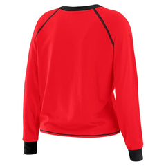 San Francisco 49ers WEAR by Erin Andrews Women's Tie-Front Long Sleeve T-Shirt - Scarlet - NFL