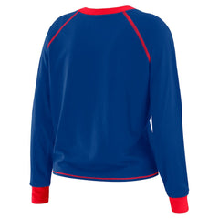 Buffalo Bills WEAR by Erin Andrews Women's Tie-Front Long Sleeve T-Shirt - Royal - NFL