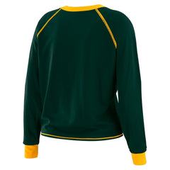 Green Bay Packers WEAR by Erin Andrews Women's Tie-Front Long Sleeve T-Shirt - Green - NFL
